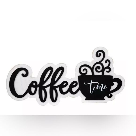 Coffee Time Wood Wall Decor - Picture 1 of 3